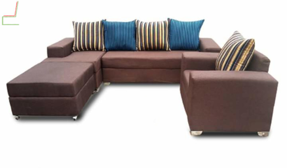 Brown L Sofa